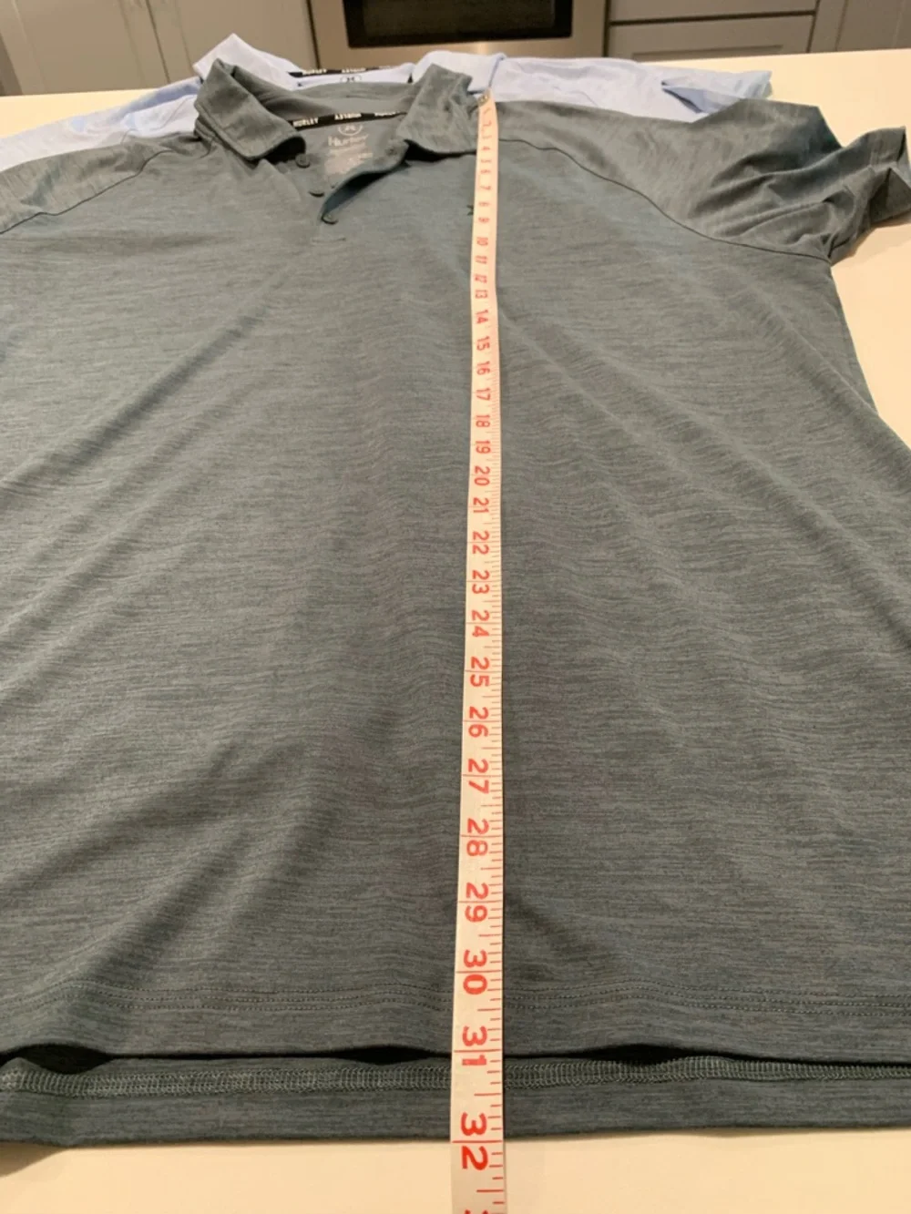 Set/2 Hurley Men’s Polo Shirts, Charcoal, Sky Blue, Ultra Soft Performance Polo - Picture 6 of 7